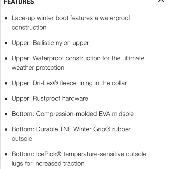 Waterproof The North Face Rain & Snow Boots - Picture 7 of 8